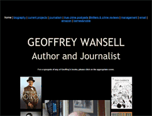 Tablet Screenshot of geoffreywansell.com